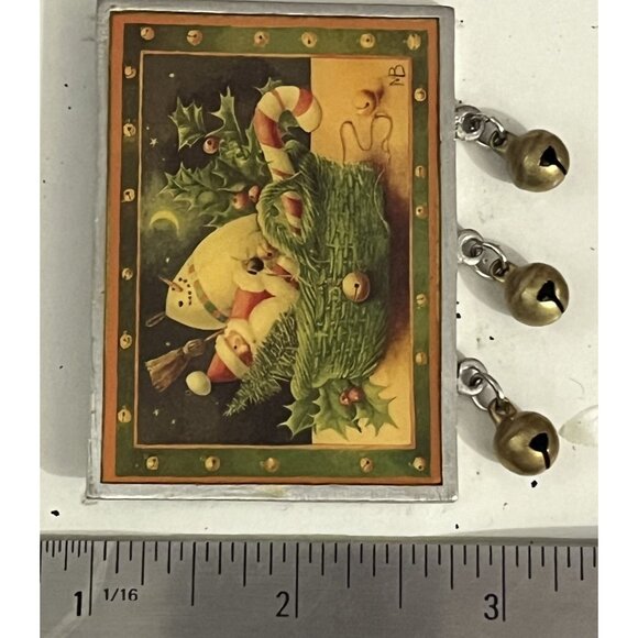 Marjolein Bastin By Hallmark Jingle Bell Pin 1999 - Picture 5 of 5